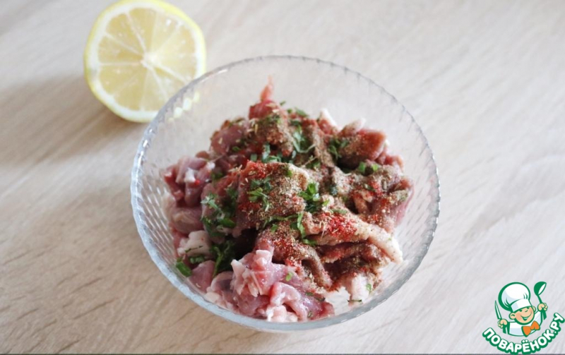 Шаурма с бараниной и обжаренными овощами