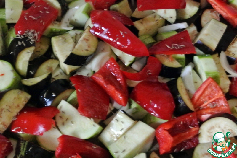Кускус с запеченными овощами