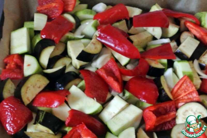 Кускус с запеченными овощами