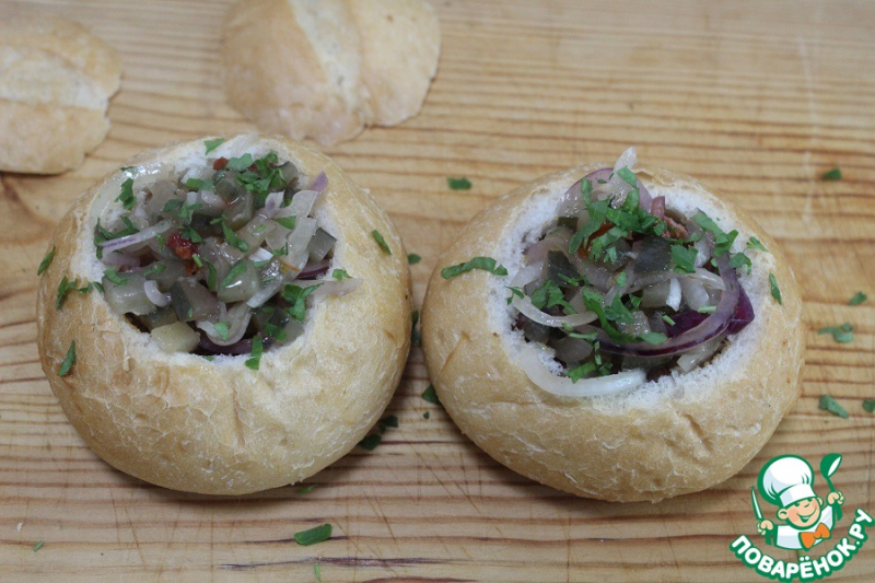 Огуречная закуска с индейкой гриль