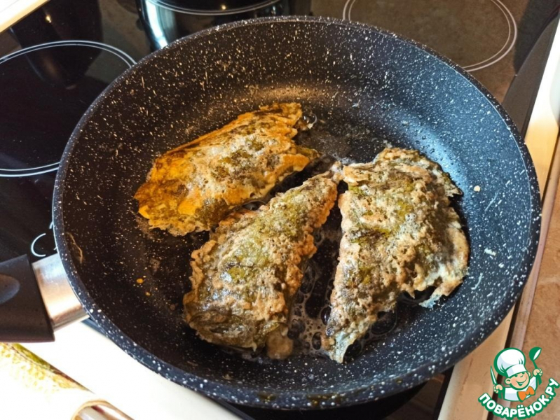 Виноградные листья, фаршированные ветчиной и сыром