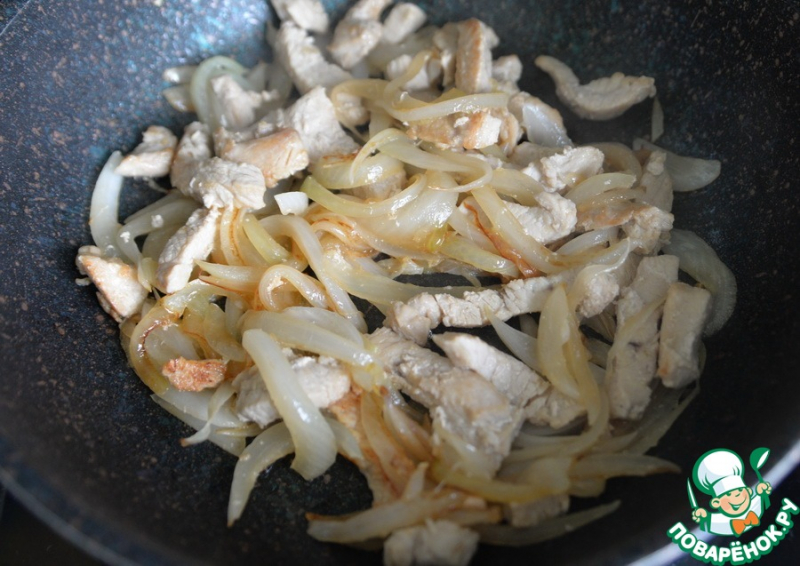 Закуска "Хе из индейки с овощами"