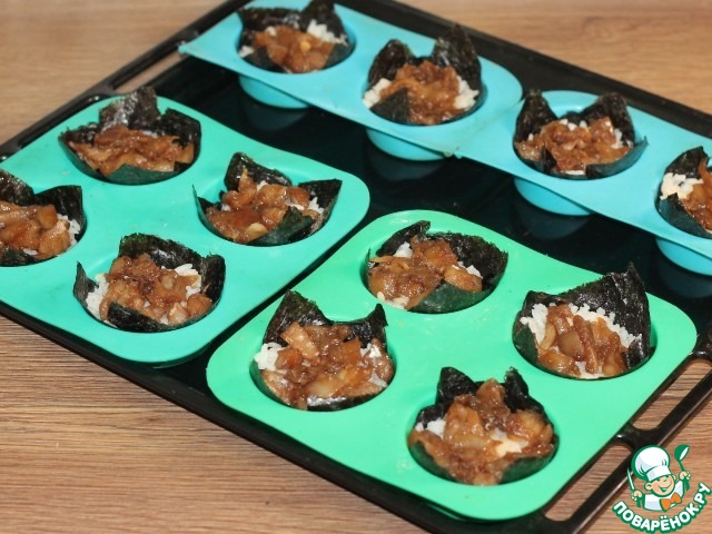 А-ля роллы с рыбой, сыром и авокадо