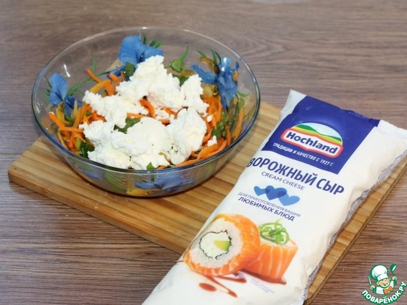 Баклажаны с творожным сыром под соусом
