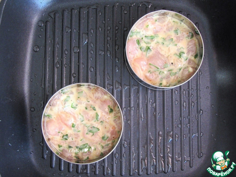 Чикенбургер с сыром и баклажанами