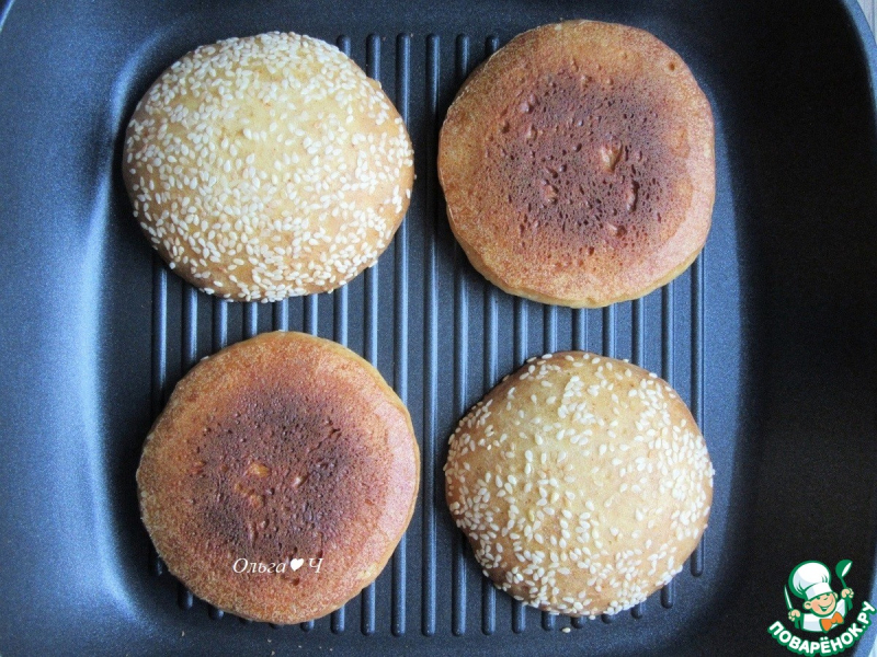 Чикенбургер с сыром и баклажанами