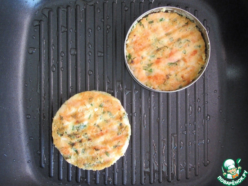 Чикенбургер с сыром и баклажанами