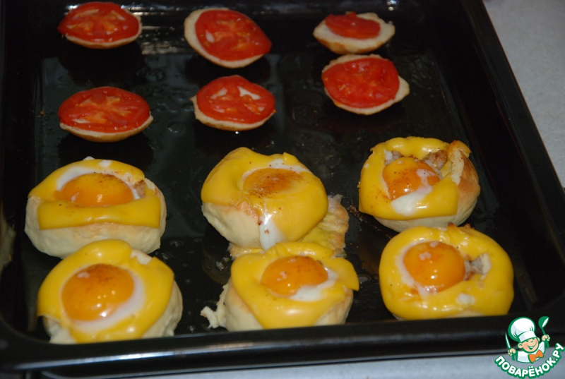 Фаршированные сырные булочки