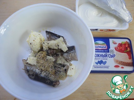 Сэндвичи с сыром и сардинами