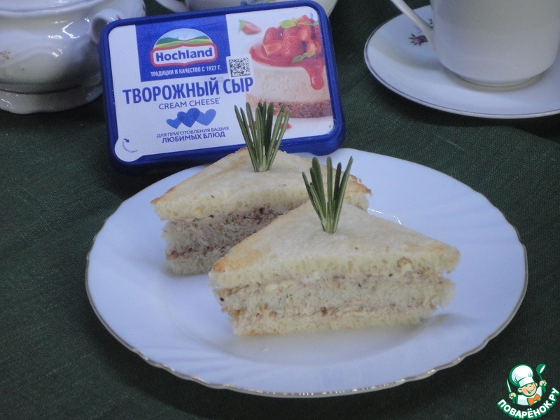 Сэндвичи с сыром и сардинами