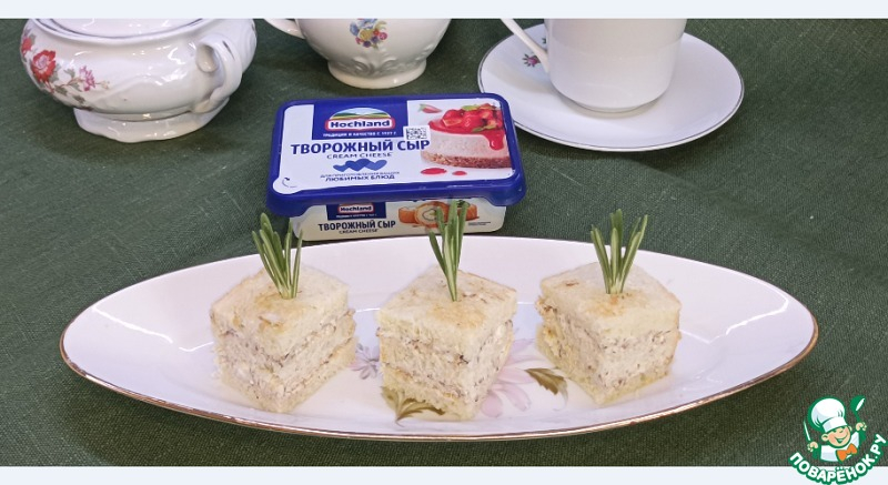 Сэндвичи с сыром и сардинами
