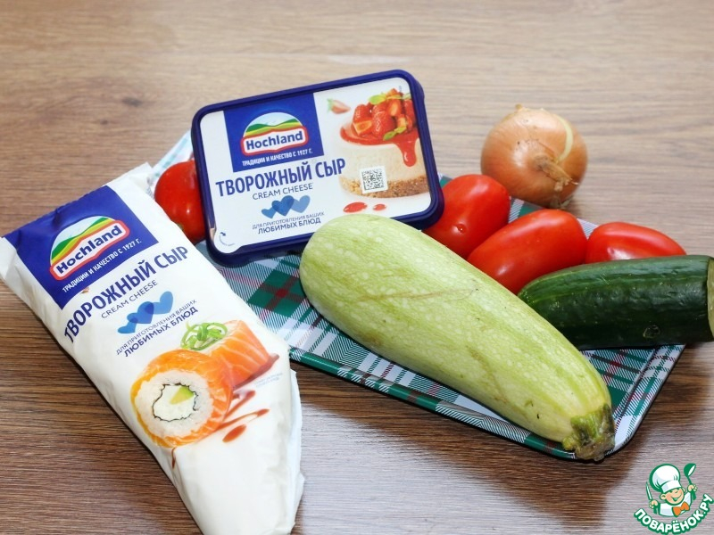 Закуска "Капли" с творожным сыром