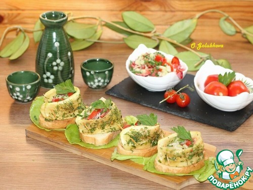 Закуска "Капли" с творожным сыром