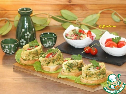 Закуска "Капли" с творожным сыром