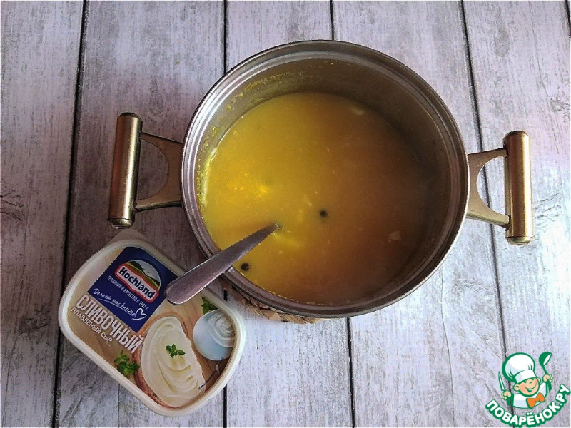 Гороховая каша со сливочным сыром