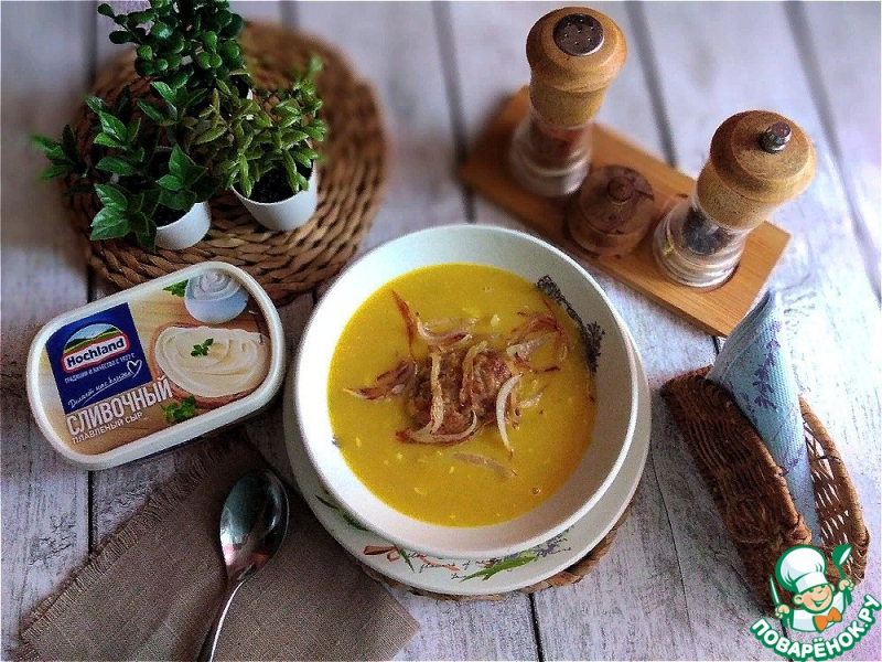 Гороховая каша со сливочным сыром