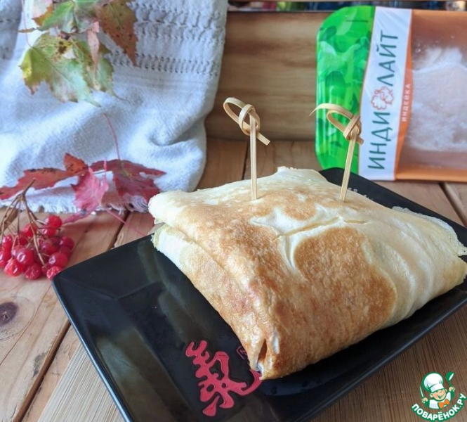 Яичный сэндвич с индейкой по-корейски