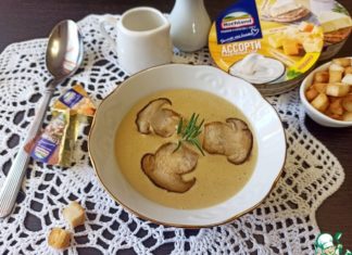 Крем-суп из белых грибов