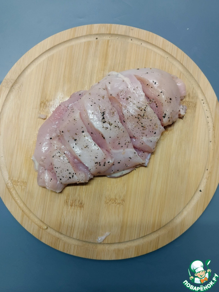 Куриное филе с плавленым сыром