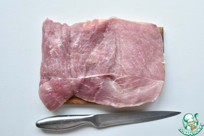 Рулет из свинины с цветной капустой