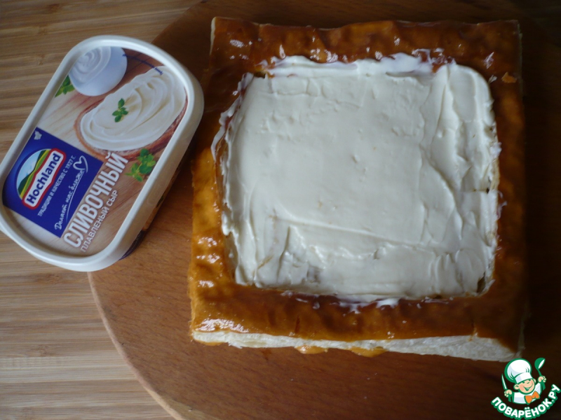 Закусочные слойки с плавленым сыром