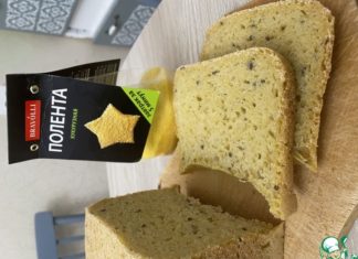 Хлеб из кукурузной поленты в хлебопечи