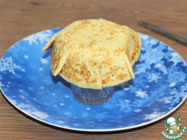 Блинные корзиночки с начинкой из тунца