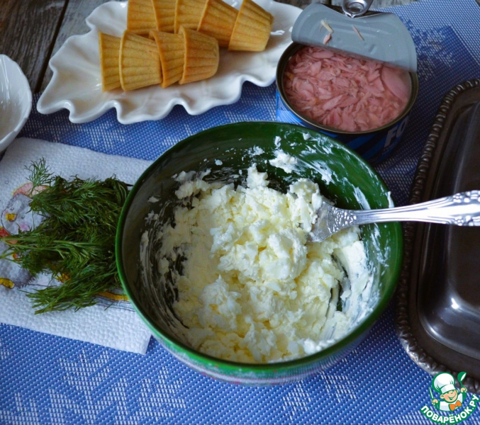 Паштет с тунцом и творожным сыром