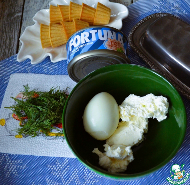 Паштет с тунцом и творожным сыром