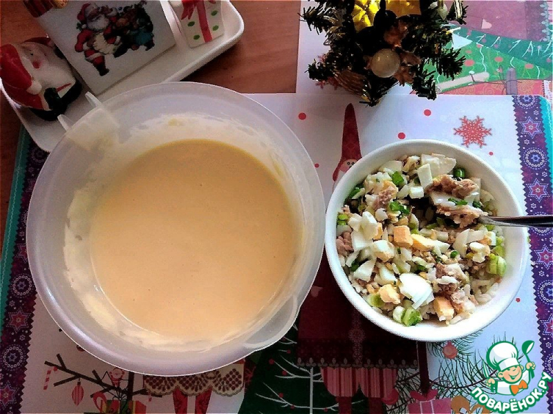 Пирог с начинкой из тунца