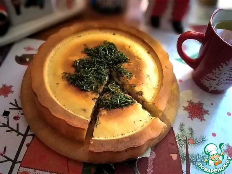 Пирог с начинкой из тунца