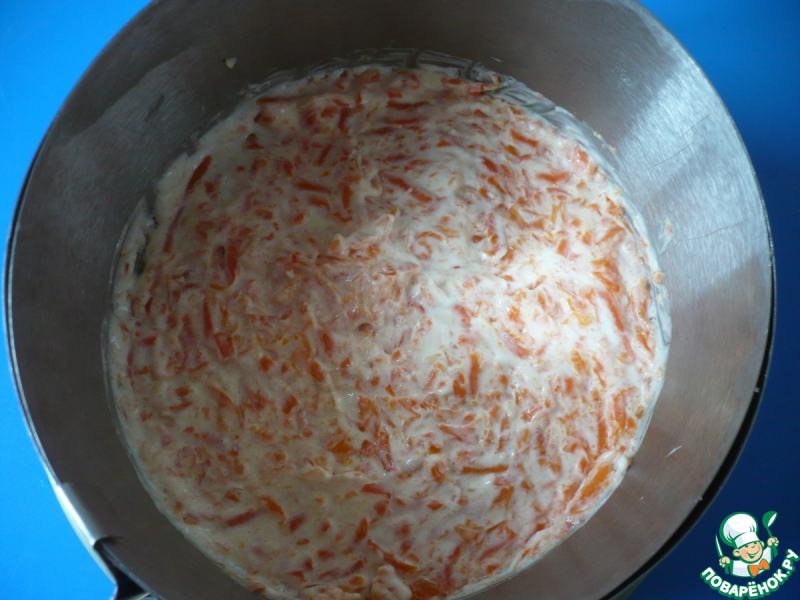 Салат "Мимоза"-с морковным муссом