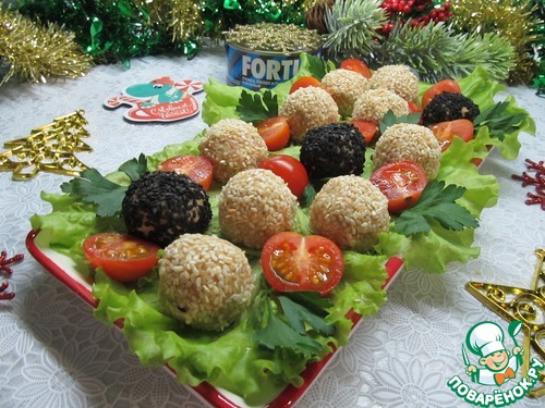 Закусочные шарики с тунцом