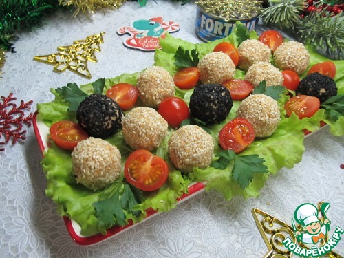 Закусочные шарики с тунцом