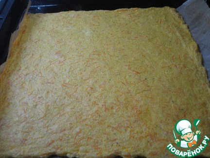 Закусочный морковный рулет