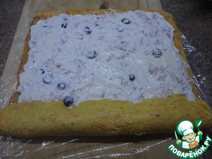 Закусочный морковный рулет