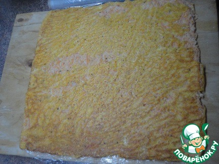 Закусочный морковный рулет