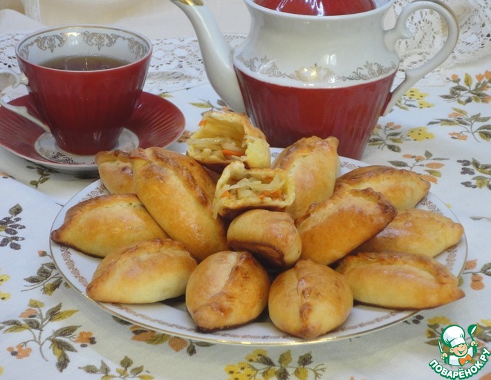Быстрые пирожки с капустой