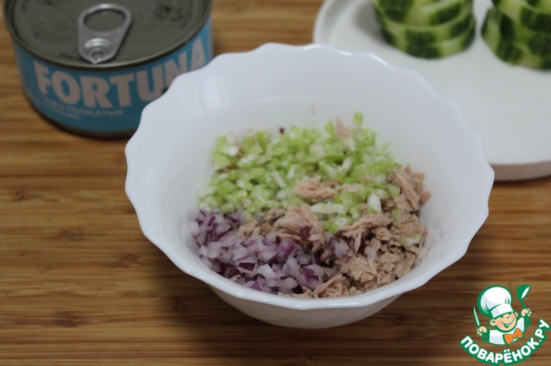 Фуршетная закуска с тунцом