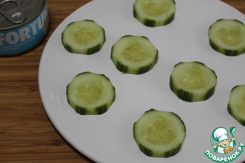 Фуршетная закуска с тунцом