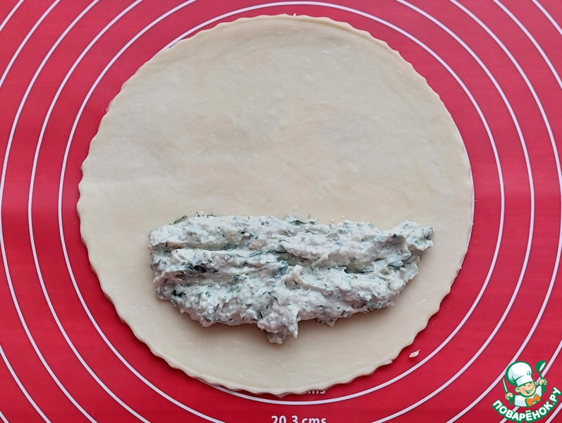 Кутабы с творогом и тунцом
