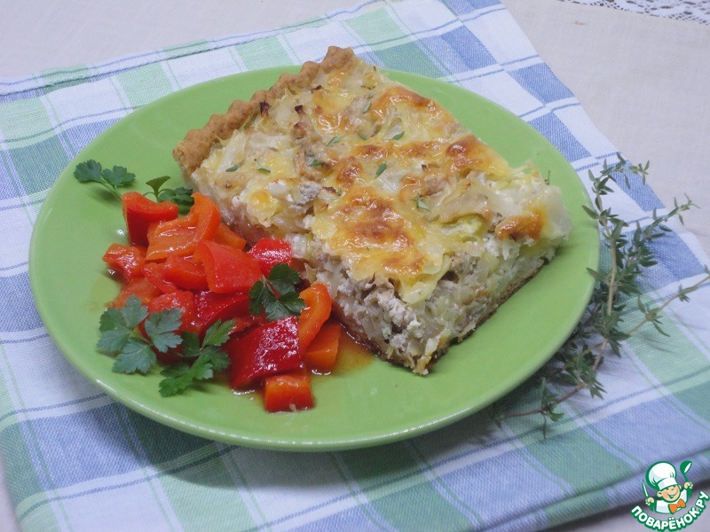 Пирог из белокочанной капусты