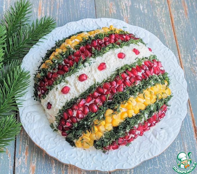 Салат с тунцом и маринованным имбирём