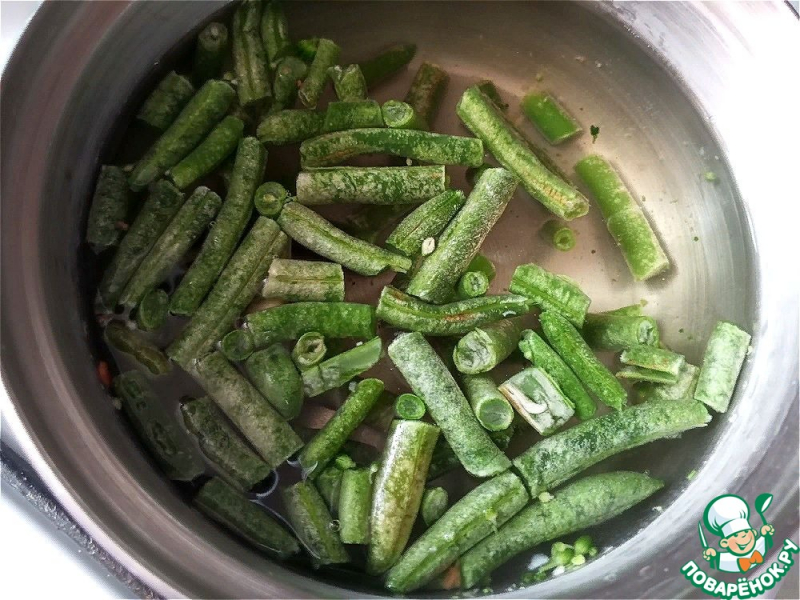 Салат с тунцом и стручковой фасолью