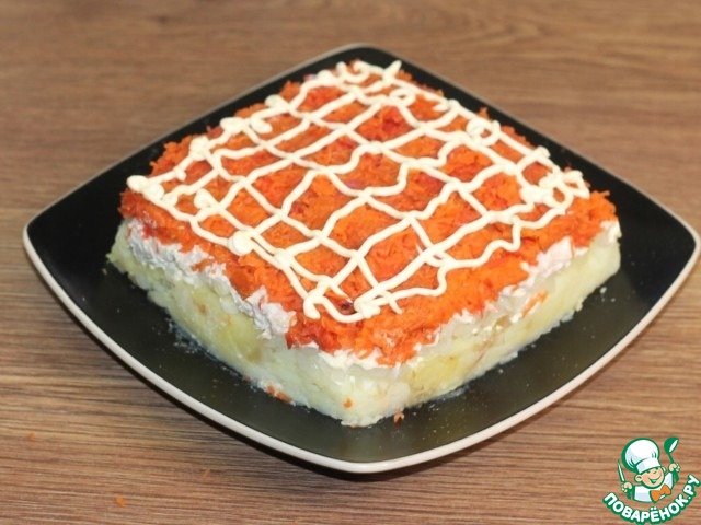 Слоёный салат на праздничный стол