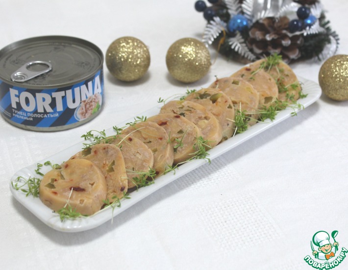 Сырный рулет с тунцом