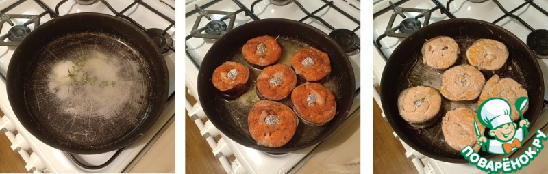 Форель с красной икрой под сливочным соусом